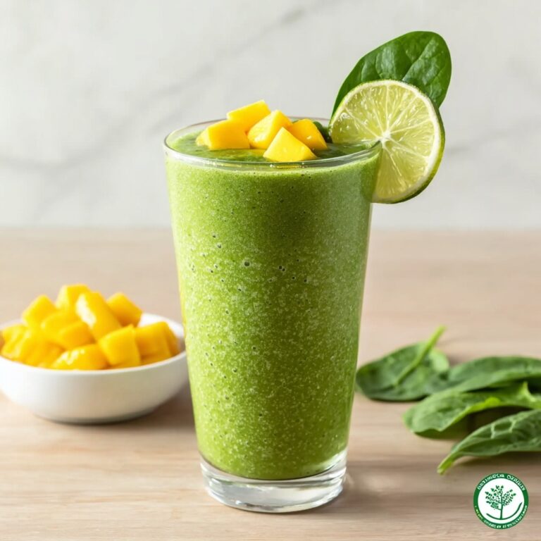 Detox Mango and Spinach Smoothie for a Daily Vitamin Recipe
