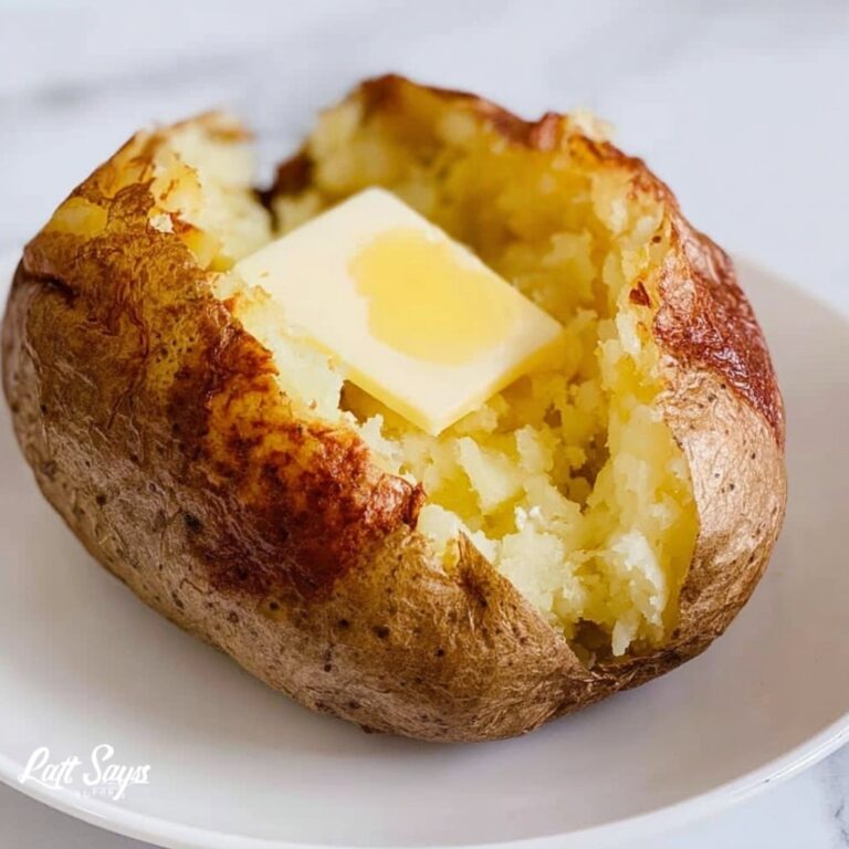 Oven Baked Potatoes with Garlic Salt and Butter Recipe
