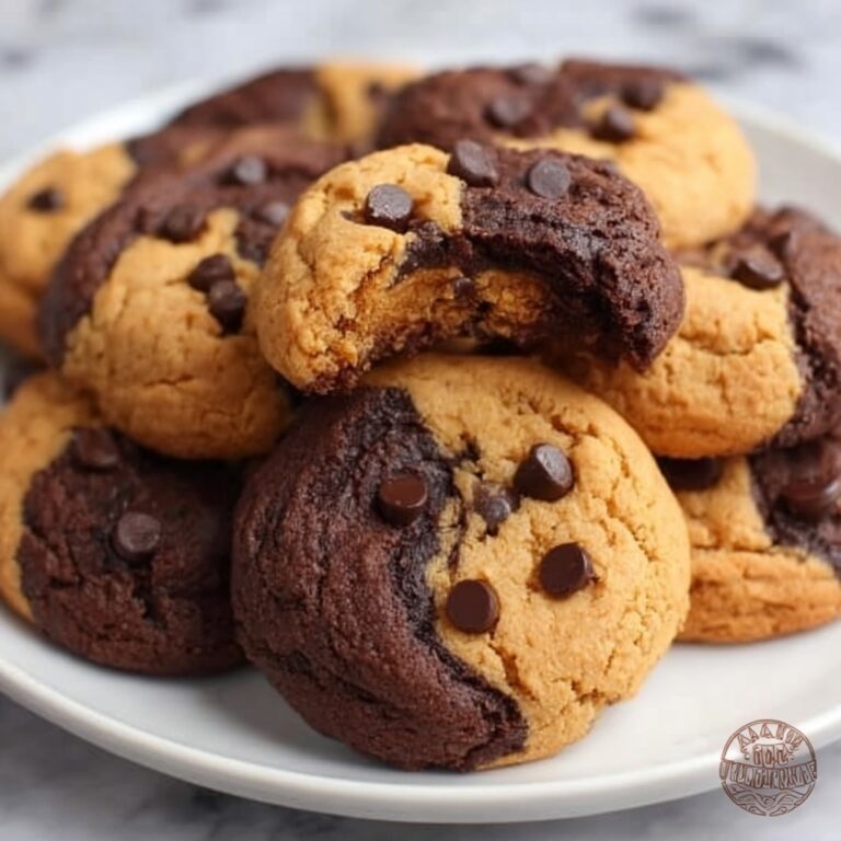 Peanut Butter Brownie Swirl Cookies Recipe