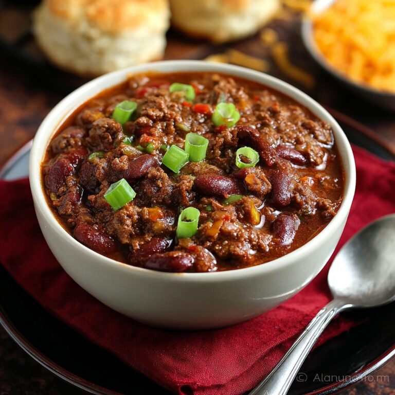 Hearty Beef Chili with Kidney Beans Recipe