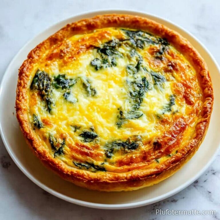Cottage Cheese and Spinach Crustless Quiche Recipe