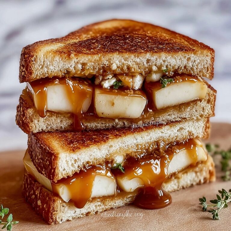 Decadent Apple Butter Brie Grilled Cheese Recipe