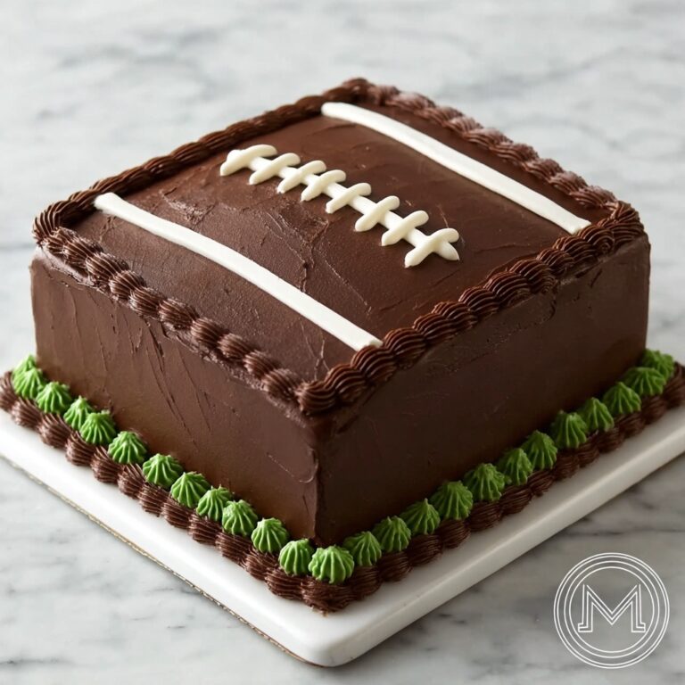 Football Cake Design: Easy Chocolate Cake for Game Day Party Recipe