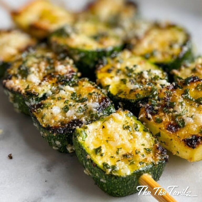 Garlic Butter Zucchini Skewers Recipe
