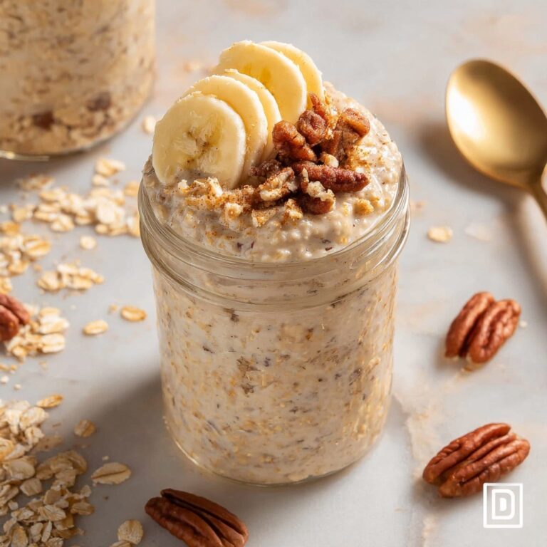 Banana Bread Overnight Oats Recipe