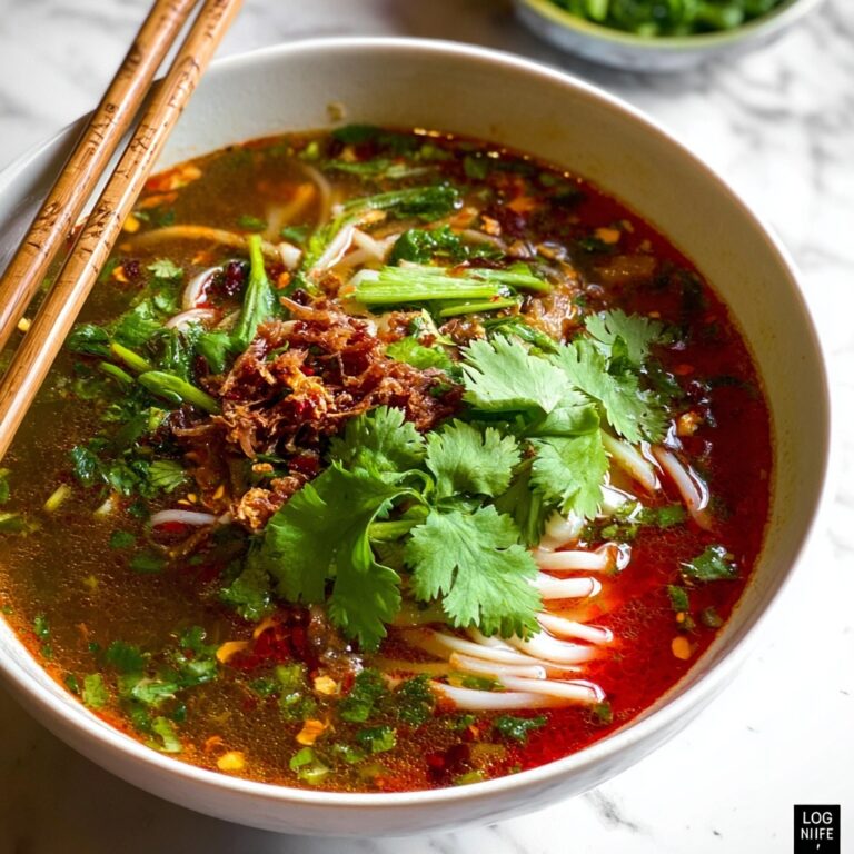 Quick Chinese Vegetable Soup with Enoki Mushrooms and Crispy Shallots Recipe