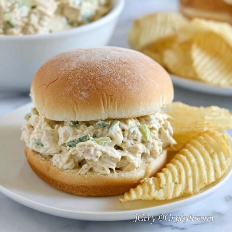 Shredded Chicken Sandwich with Creamy Ritz Cracker Spread Recipe