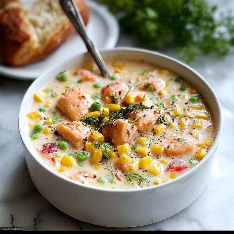 Homemade Salmon Corn Chowder Delight Recipe