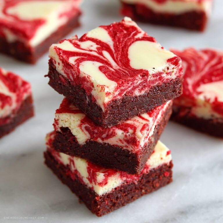 Red Velvet Brownies with Cream Cheese Swirl Recipe