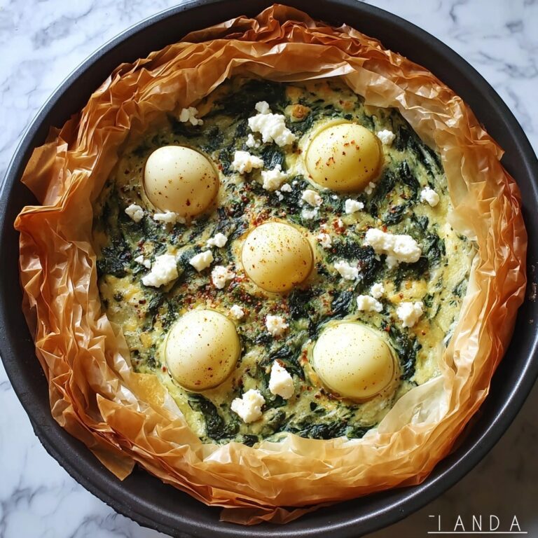 Easy Easter Egg Spinach Feta Phyllo Pie Recipe