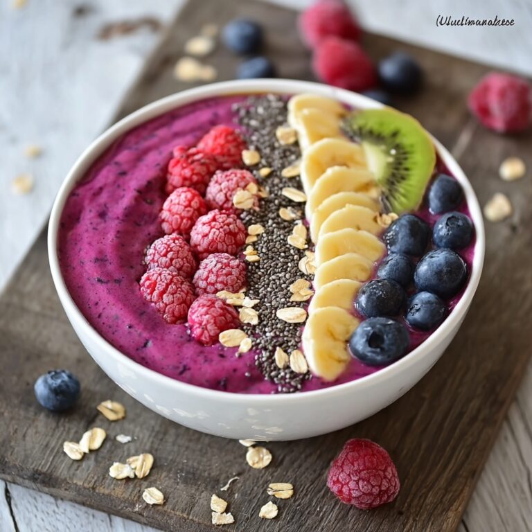 Energizing Breakfast Smoothie Bowl for a Vibrant Morning Boost Recipe