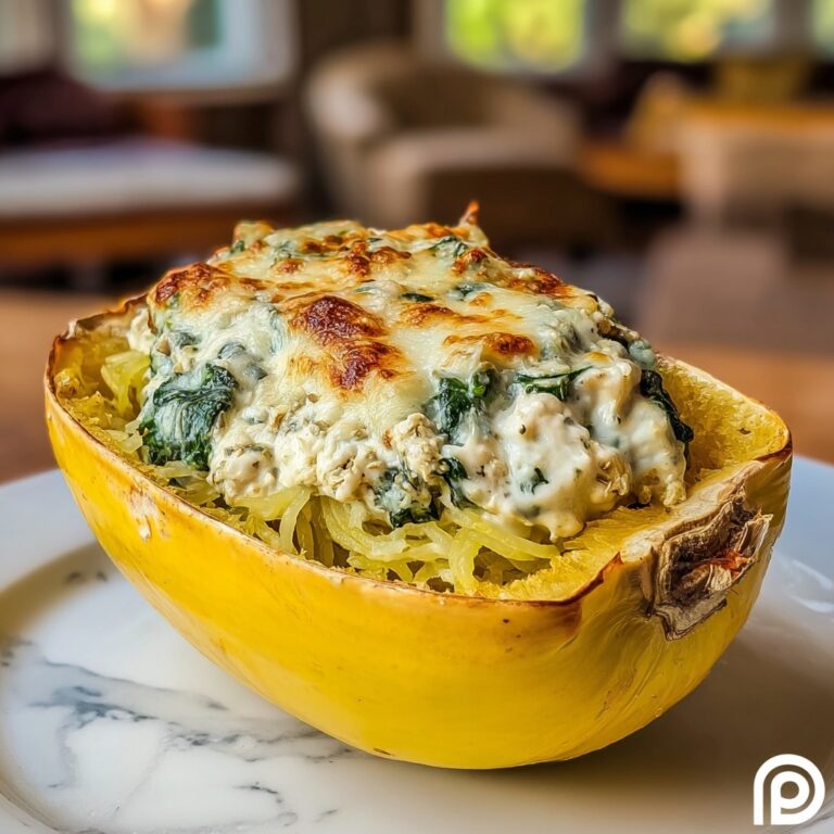Spinach Artichoke Stuffed Squash Recipe